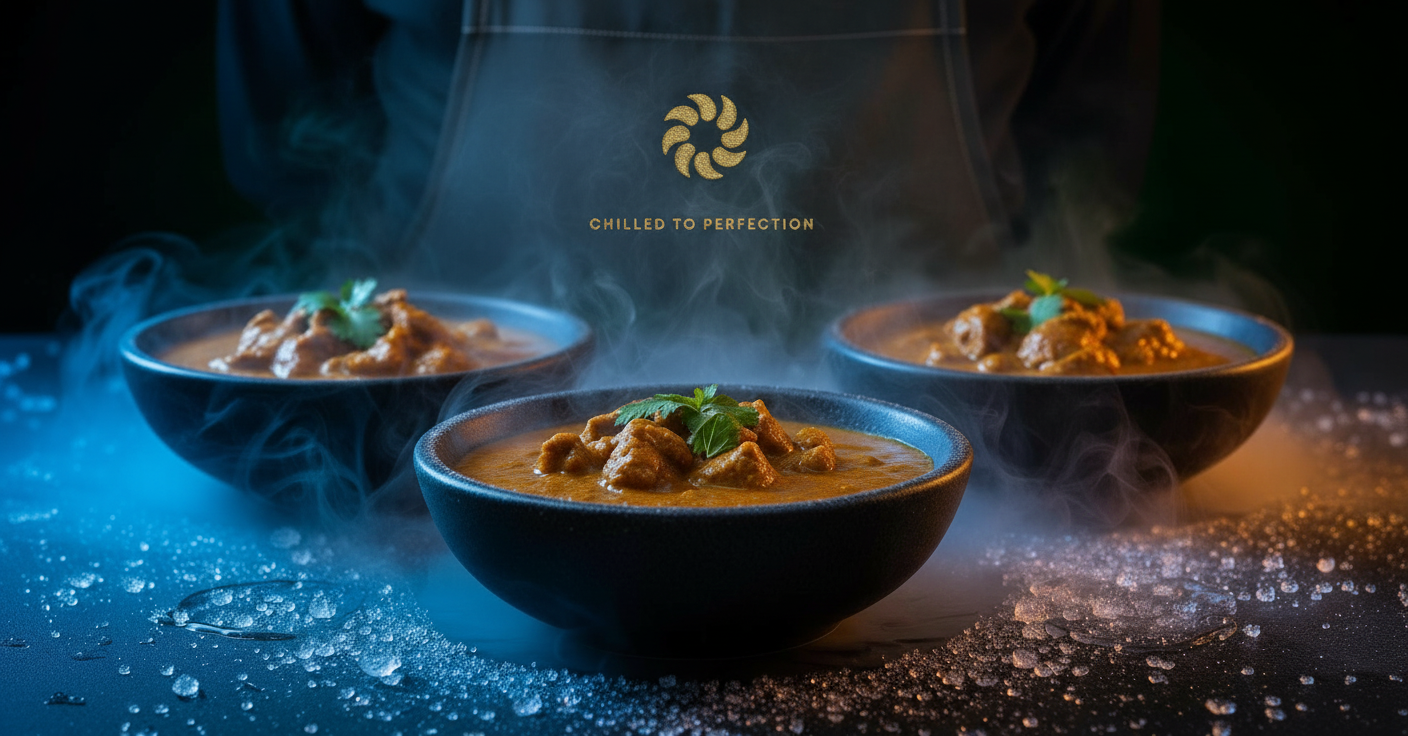 Blast chilled curries — locking in peak flavour at molecular level